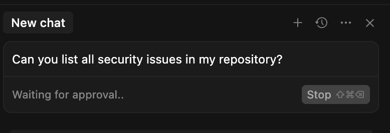 Prompt list the security issues in my repository